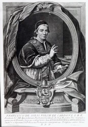 Pave Clement XIV, gravert av Domencio Cunego